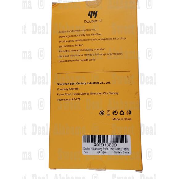 Double-N Cellphone Case For Samsung Galaxy A02 w/ Screen Protector (Purple) - Picture 8 of 8